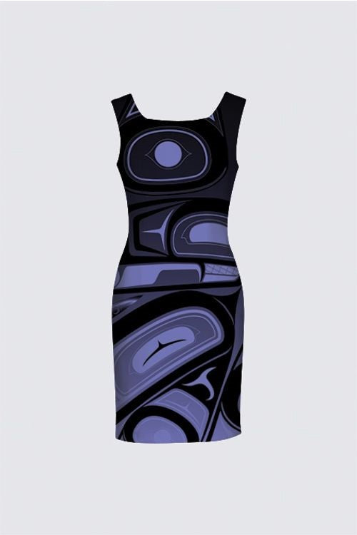 Raven Purple Aunty Dress