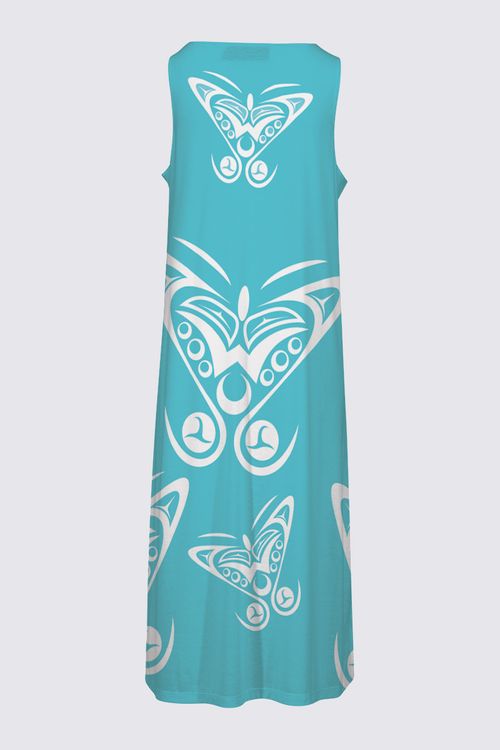 Butterfly (Teal) Elsie Dress