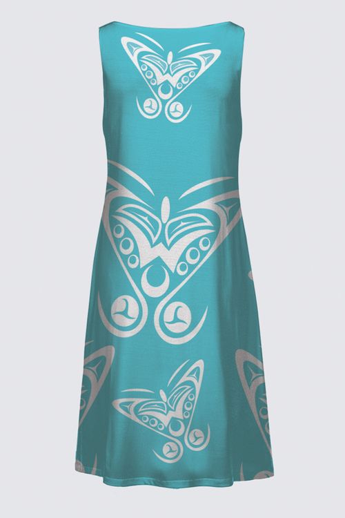 Butterfly (Teal) Katia Dress