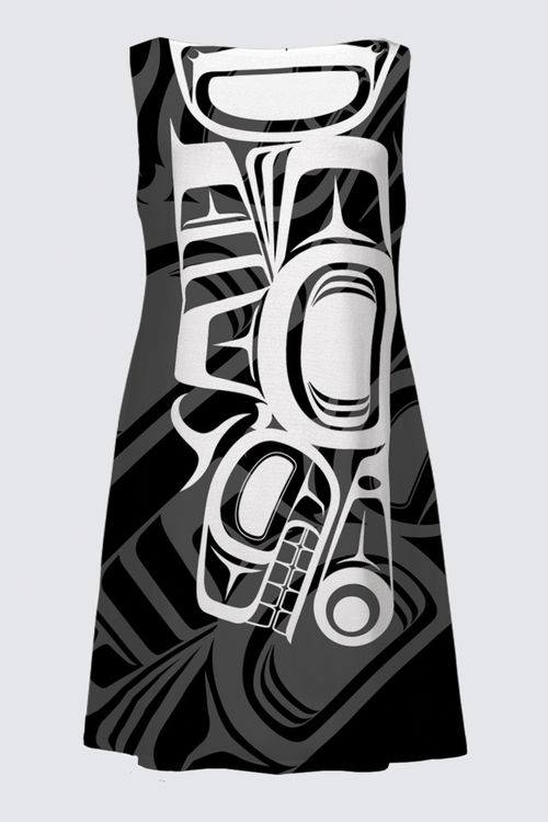 Diving Killerwhale (BnW) PS Katia Dress