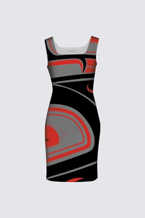 Abstract Traditional Aunty Dress