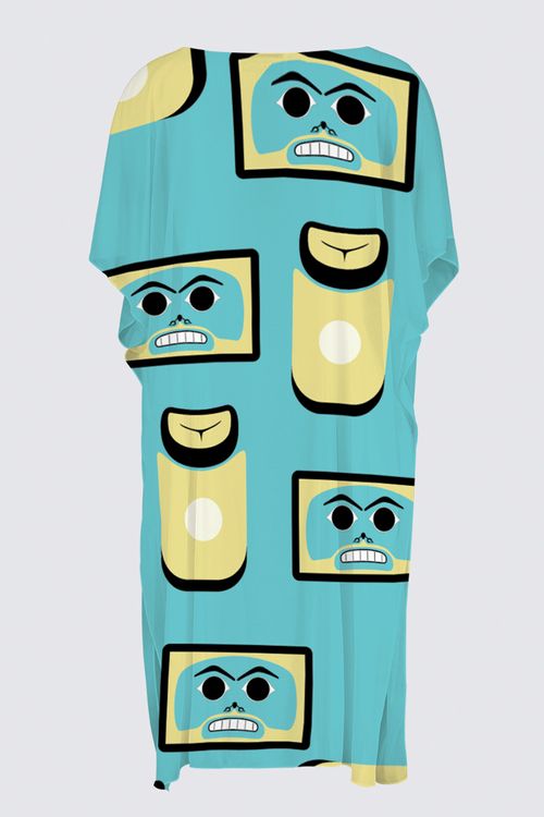 Chilkat Memories (Teal) Sheer Wrap