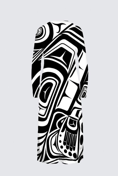 Knowing Black & White Dani-Maxi Dress - New Shape!