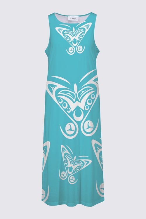 Butterfly (Teal) Elsie Dress