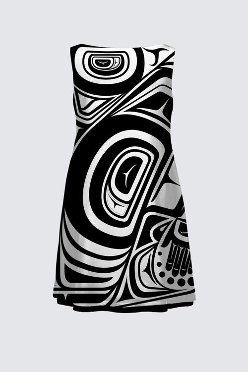 Knowing Black & White PS Xsi-yeen Reversible Dress