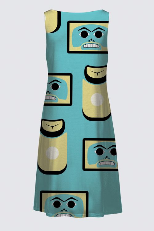 Chilkat Memories (Teal) Katia Dress