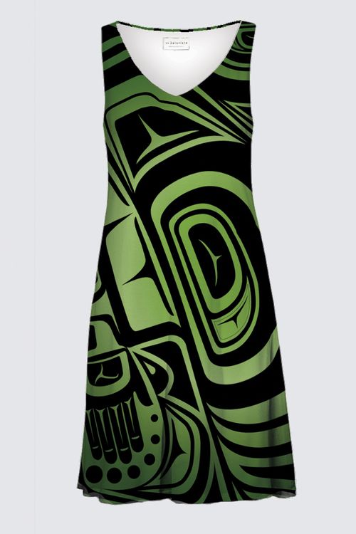Knowing Skeena Green Katia Dress - New Shape!