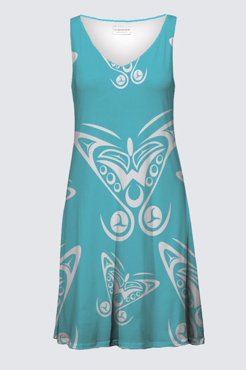 Butterfly (Teal) Katia Dress