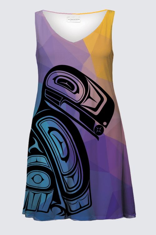 Raven Geo Plus Size Maddy Dress 00A