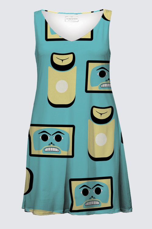 Chilkat Memories (Teal) PS Katia Dress