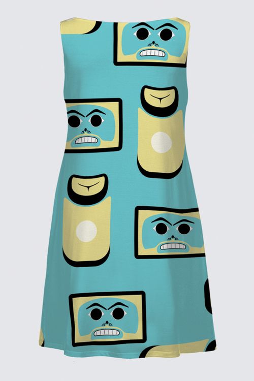 Chilkat Memories (Teal) PS Katia Dress