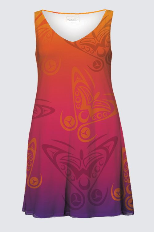 Butterflies Awaken Plus Size Maddy Dress 08A