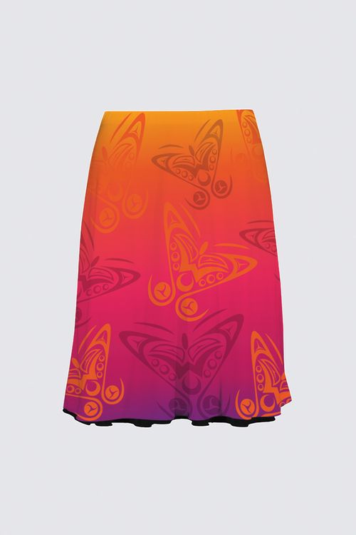 Butterflies (Sunrise) Reversible Skirt