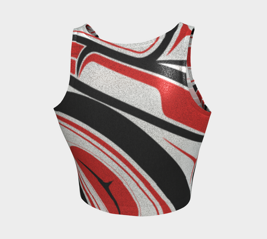 Raven Abstract Crop Top