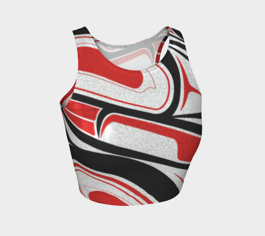 Raven Abstract Crop Top
