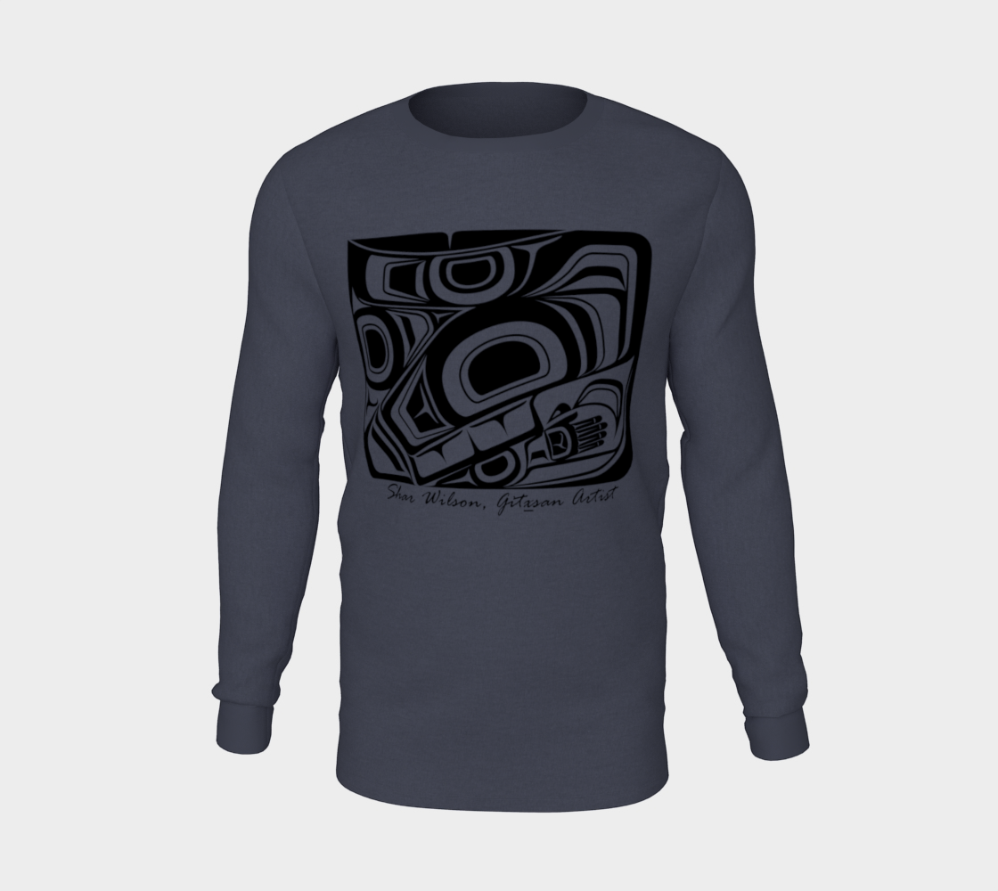 Form Black on Long Sleeve Unisex Tee