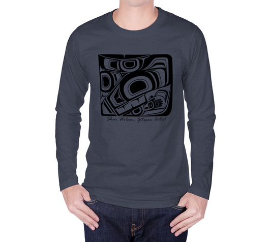 Form Black on Long Sleeve Unisex Tee