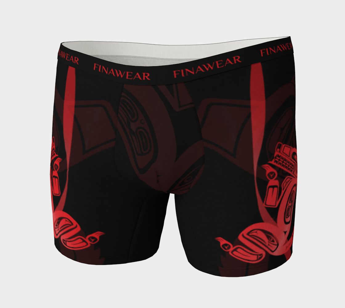 Wolf Red Men's Boxers