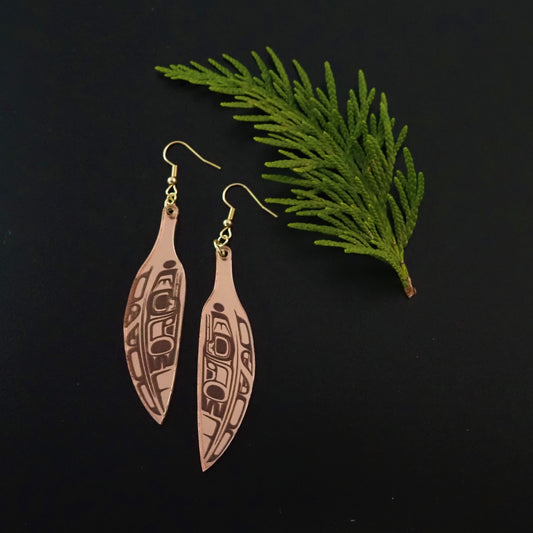 Feather in Rose Gold Mirror