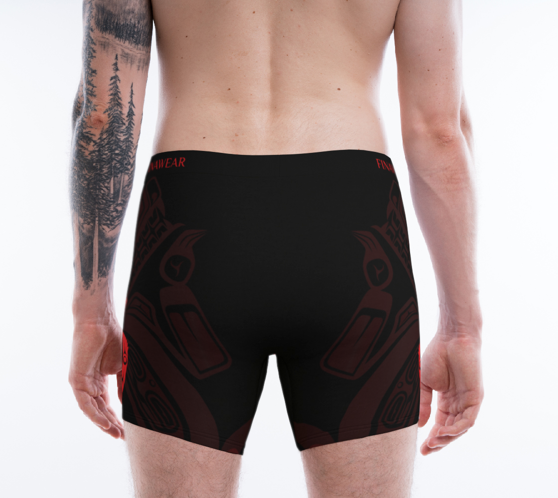Wolf Red Men's Boxers