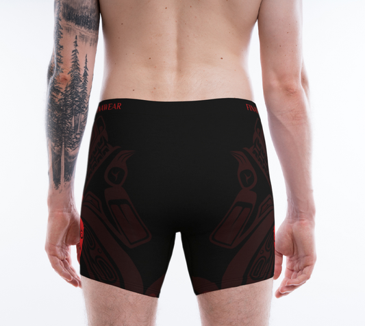 Wolf Red Men's Boxers